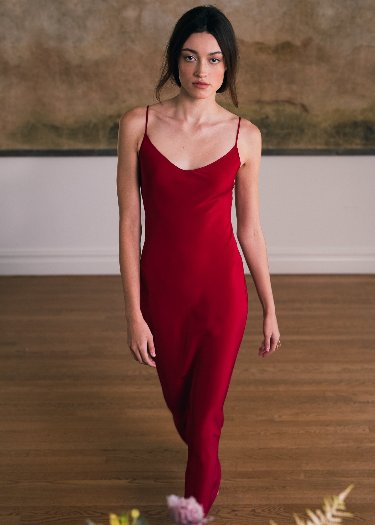 silk bias slip dress SILK BIAS SLIP DRESS